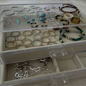 Jewelry Bundle + Clear Jewelry Organizer Box